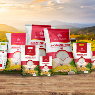 Thiết Kế Bao Bì Gạo Sen Foods – Bao Bì Sản Phẩm Xuất Khẩu 2025
