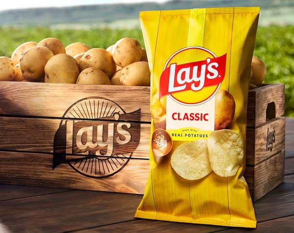 Logo mới của Lay’s được thực hiện do đội ngũ thiết kế nội bộ của PepsiCo thực hiện.